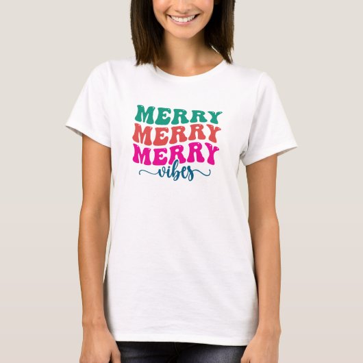 Prettige Kerstsfeer, Kerstmis T-shirt (Voorkant)