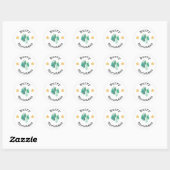 Prettige kerststickers ronde sticker (Vel)
