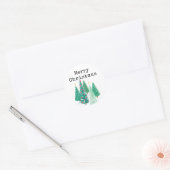 Prettige kerststickers ronde sticker (Envelop)