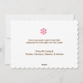 Prettige Kersttige Ornamenten Feestdagen Kaart (Achterkant)