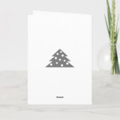 Prettige kersttypografie Kerstboom Kaart (Achterkant)