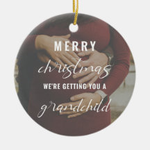 prettige kerstzwangerschap/baby-aankondiging foto