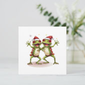 Prettige Kikkervriendelijke Kerstkaart (Staand voorkant)