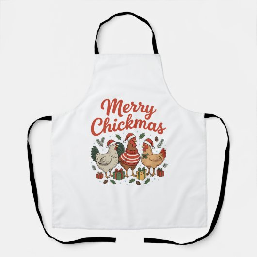 Prettige Kippkerstmis K kipkerstmis Schort (Voorkant)
