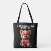 Prettige knuffels voor vrienden tote bag (Achterkant)