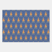 Prettige Korstmas - Pizza Kerstmis Inpakpapier Vel (Voorkant 3)