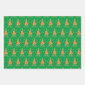 Prettige Korstmas - Pizza Kerstmis Inpakpapier Vel (Voorkant 2)