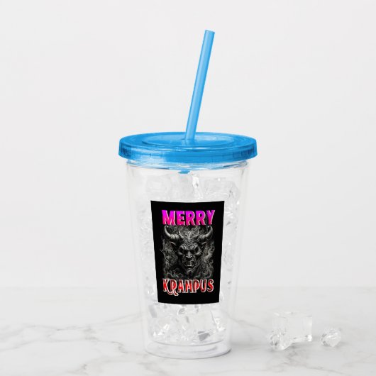 Prettige Krampus Acryl Drinkbeker (Achterkant ijs)