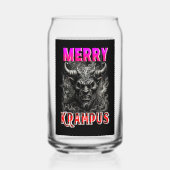 Prettige Krampus Blikvorm Glas (Voorkant)