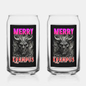 Prettige Krampus Blikvorm Glas (Voorkant)