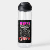 Prettige Krampus Waterfles (Achterkant)