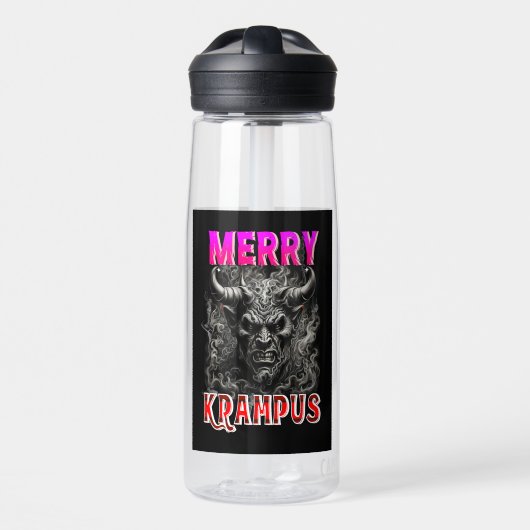 Prettige Krampus Waterfles (Voorkant)