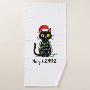 Prettige Kusmijndere Kerstverlichting met Grappige Badhanddoek