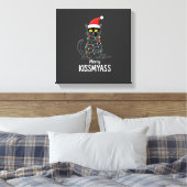 Prettige Kusmijnkont Grappige Kat Kerstverlichting Canvas Afdruk (Insitu (Slaapkamer))