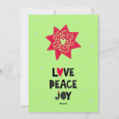 Prettige Kwanzaa Foto Wenskaart Liefde Vreugde Vre Feestdagenkaart (Achterkant)