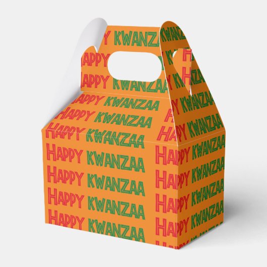 Prettige Kwanzaa Groet Bedankdoosjes (Voorkant Zijde)