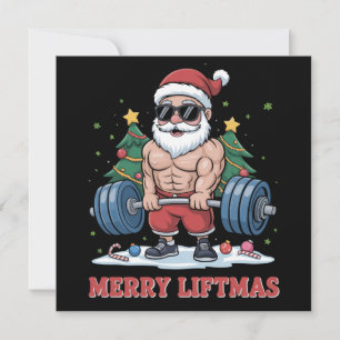 Prettige Liftmas Krachttraining Kerstman Fitness G Feestdagenkaart