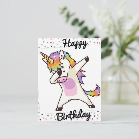 Prettige Litouwse verjaardag Briefkaart (Staand voorkant)