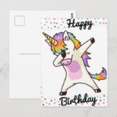 Prettige Litouwse verjaardag Briefkaart (Voorkant / Achterkant)