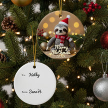 Prettige Luiaard Kerstmis Persoonlijke Luiaard Ker