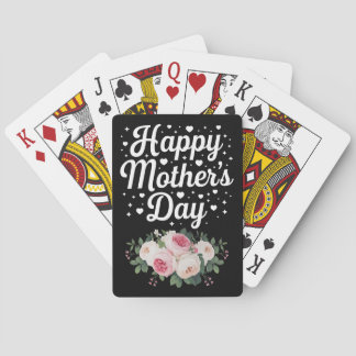 Prettige Moederdag Cute Floral Moeder Oma Echtgeno Pokerkaarten