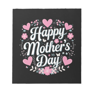 Prettige Moederdag Cute Floral Moeder Oma Notitieblok