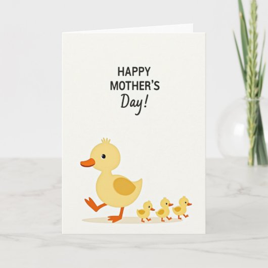 Prettige Moederdag Eend Kaart (Voorkant)