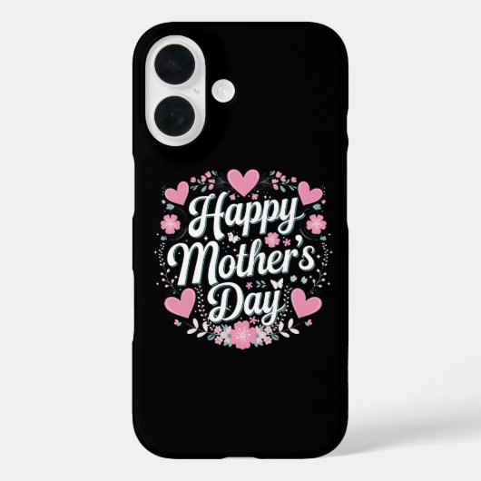 Prettige Moederdag Mooie Bloemen Moeder Oma Case-Mate iPhone Case (Achterkant)