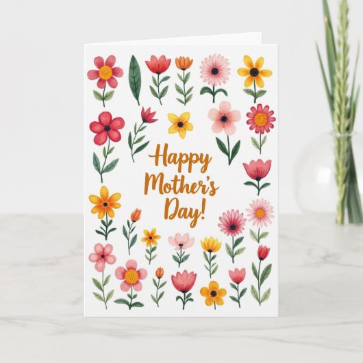 Prettige Moederdag Schilderkaart Kaart (Voorkant)