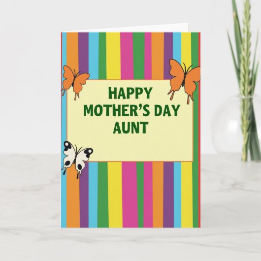 Prettige Moederdag Tantekaart Kaart (Voorkant)