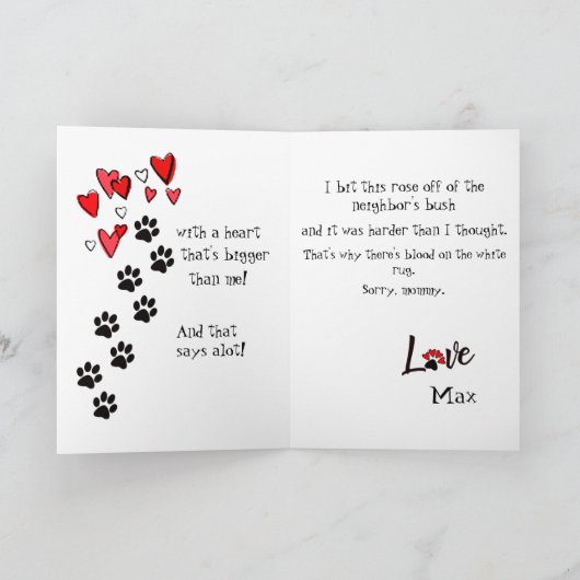 Prettige Moederdag van uw Sint Bernard Kaart (Binnen)