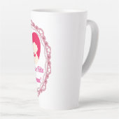 Prettige Moederdag - Vintage Lijst Latte Mok (Rechterhoek)