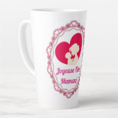 Prettige Moederdag - Vintage Lijst Latte Mok (Linkerhoek)