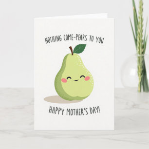 Prettige Moederdag Wenskaart Met Peer Kaart