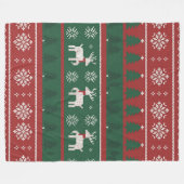 Prettige Momenten Kerstmis Fleece Deken (Voorkant (Horizontaal))