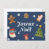 Prettige Noêl Postale Xmas Postcards Briefkaart (Voorkant / Achterkant)