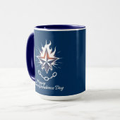 Prettige Onafhankelijkheidsdag Lichtende Lone Star Mok (Voorkant links)