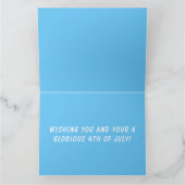 Prettige Onafhankelijkheidsdag Vlag van de VS Kaar Kaart (Binnen)