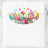 Prettige Paas Ovale Stickers (Tas)