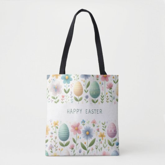Prettige Paasbloemen Tote Bag (Voorkant)