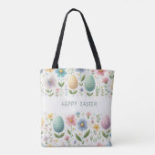 Prettige Paasbloemen Tote Bag (Achterkant)