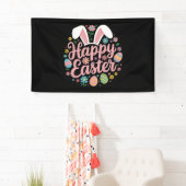 Prettige paasuitspraken Ei Konijn Spandoek (Insitu)