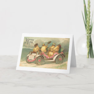 Prettige Paques. Vintage French Easter Card Feestdagen Kaart