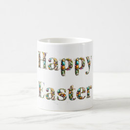 Prettige Pasen decoratieve tekst  Koffiemok