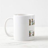 Prettige Pasen decoratieve tekst  Koffiemok (Links)