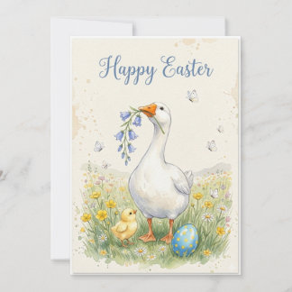 Prettige Pasen Gans Kaart | Kuiken & Maartjes