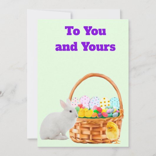 Prettige Pasen kaart (Achterkant)