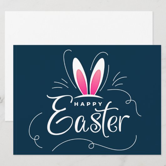 Prettige Pasen Vakantiekaart Feestdagenkaart (Voorkant / Achterkant)