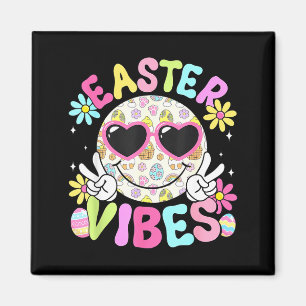 Prettige Pasen Vibes Knuffel Konijn Bubble Gum Fa Magneet