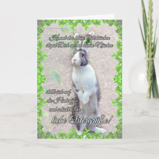 Prettige Pasengroeten voor je dierbaren! Kaart (Voorkant)